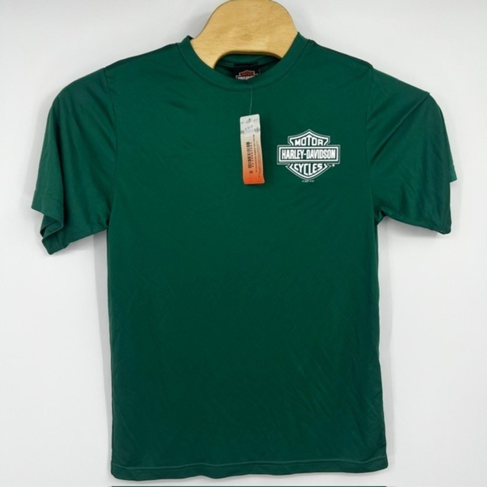 NWT Harley-Davidson Mens Small Green Rossiter's Sarasota Florida Graphic T-Shirt